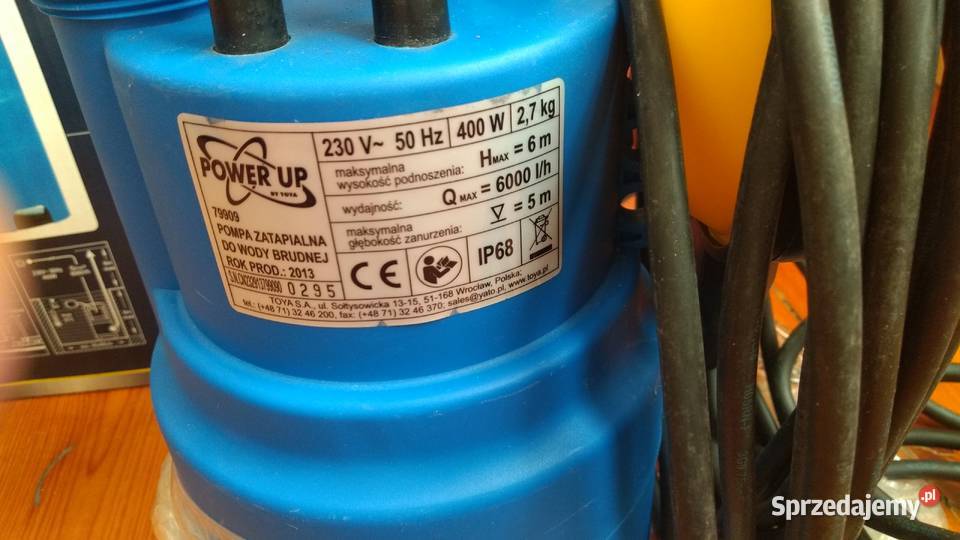 Pompa zatapialna do wody brudnej zanurzeniowa Pompy i hydrofory Chorzów