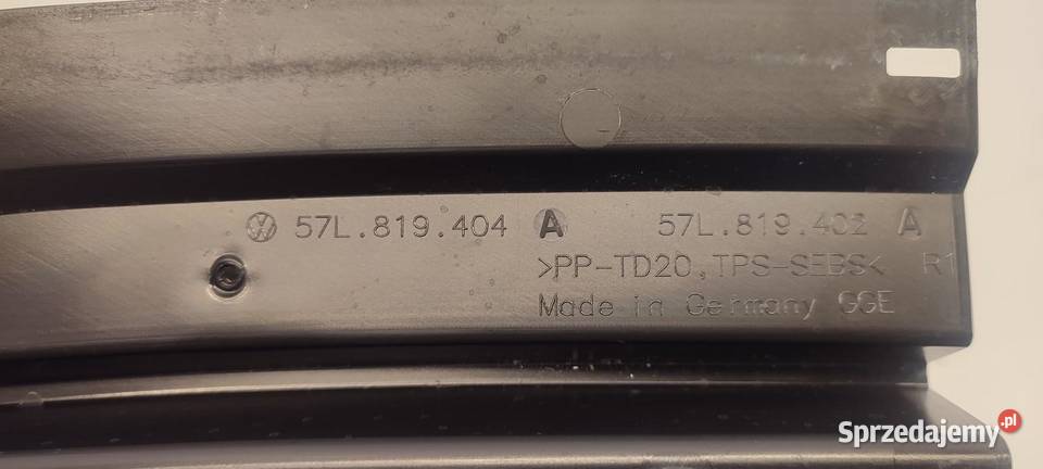 VW TAYRON PODSZYBIE PRAWE 57L819404A