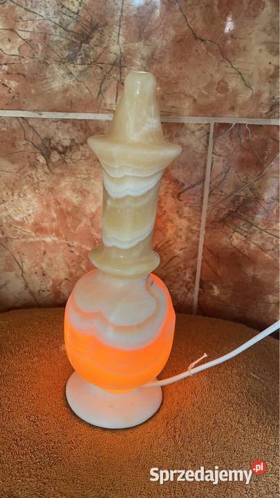 Retro Lampa onyksowa Nietypowa Żarówka została Gdańsk
