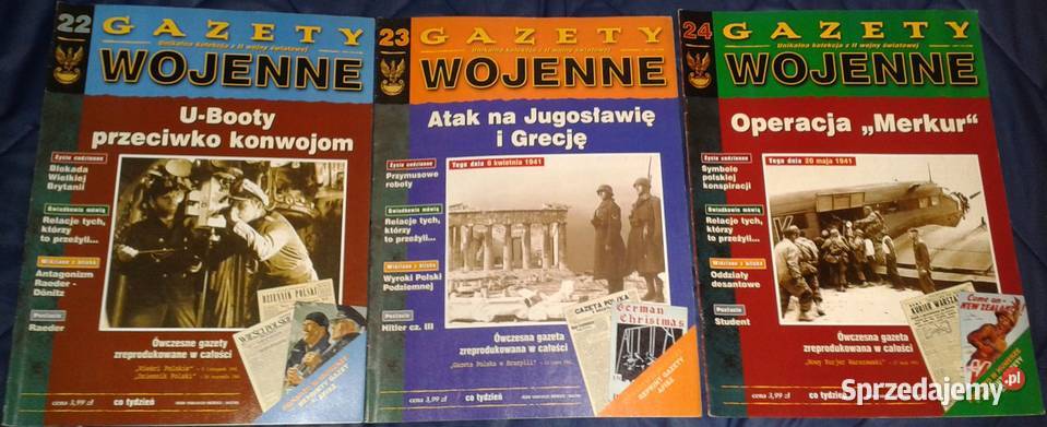 Gazety Wojenne 38 numerów Rok wydania 1998 Chełm sprzedam