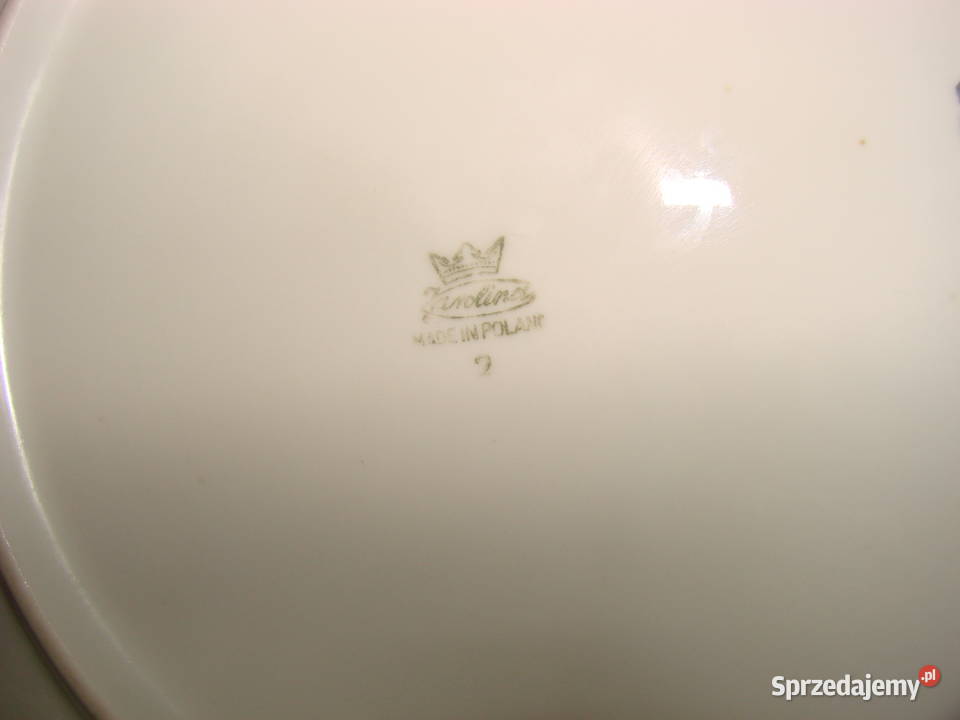 Karolina talerz obiadowy płytki PRL Talerze i talerzyki Pruszcz Gdański sprzedam