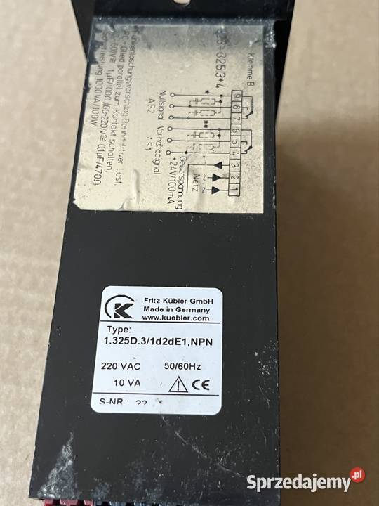 Licznik impulsów Kbler 1325D31d2dE1 NPN 220V AC wielkopolskie Tuliszków