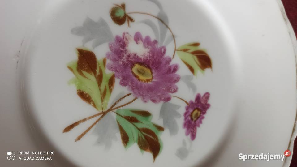 Talerzyki deserowe Sygn CT Altwasser z lat 1875 Gdańsk