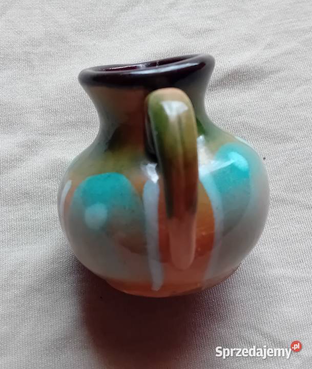 Mały ceramiczny dzbanek mlecznik Pierrefonds Koźminek