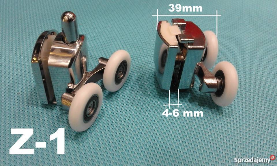 Rolki do kabiny prysznicowej 25 23 mm zestaw 2 Budownictwo i akcesoria śląskie Katowice sprzedam
