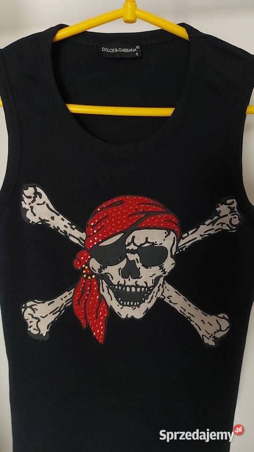 Dolce Gabbana tshirt damski rozmiar S z motywem Lublin