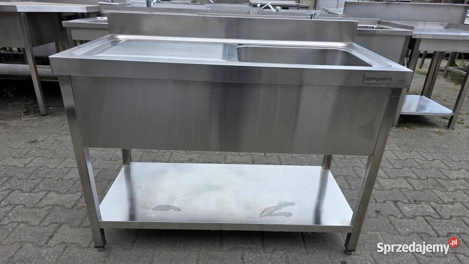 Zlew 1 Komorowy z Półką Blat Ociek Duży Zlew
