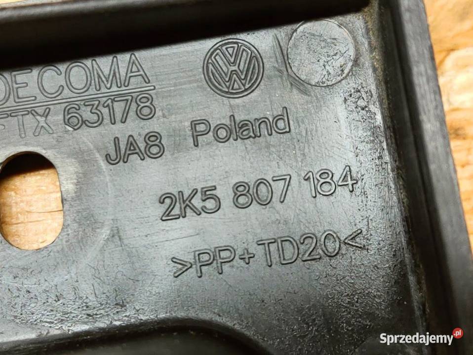 Ślizg Mocowanie Zderzaka Prawy Przód Vw Caddy