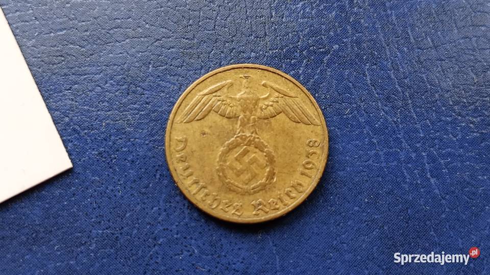 Stare monety 5 pfennig 1938 E Niemcy Lesko