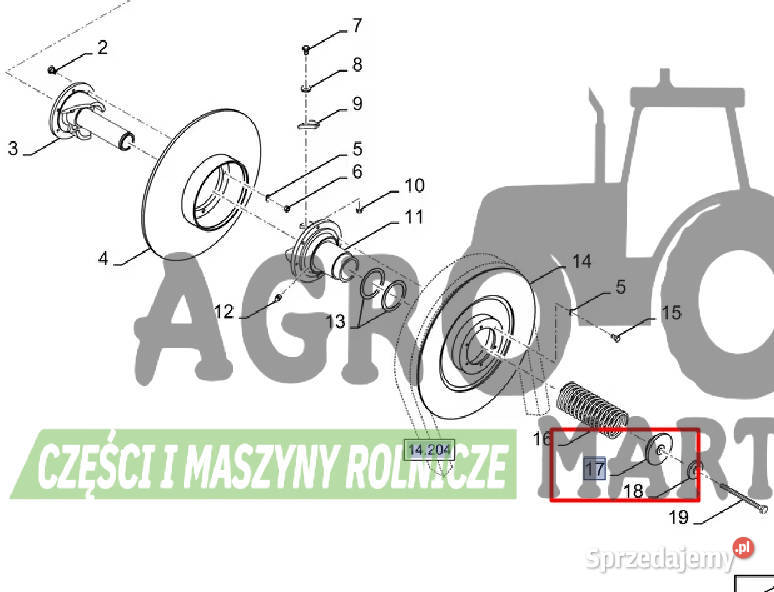 84334193 PERŚCIEŃ DOCISKOWY CNH dolnośląskie