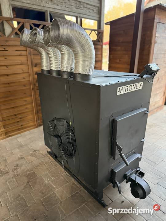 Piec nadmuchowy Mironex 65 kW duże palenisko Radomsko