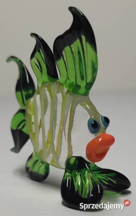 Szklana ryba ze szkła kolorowa szkło artystyczne Figurki i rzeźby mazowieckie Warszawa