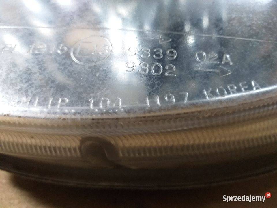 63G Oryginalna Lampa przód przednia lewa prawa Włoszczowa