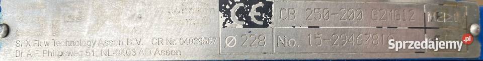 pompa CB 250200 G2MG12 185kW 1445obr