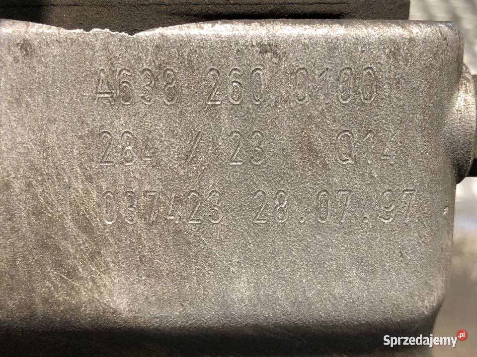 SKRZYNIA BIEGÓW MERCEDES W638 A6382600100 23 79 osobowe