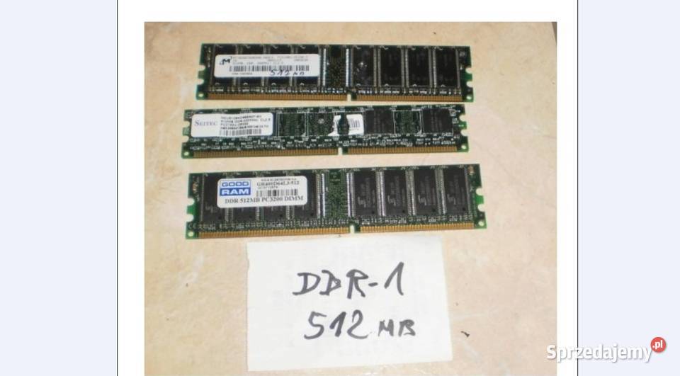 Pamięć ram ddr1 1gb małopolskie Olkusz