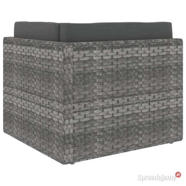 Sofa modułowa 2osobowa rattan PE szara WM49524 Warszawa