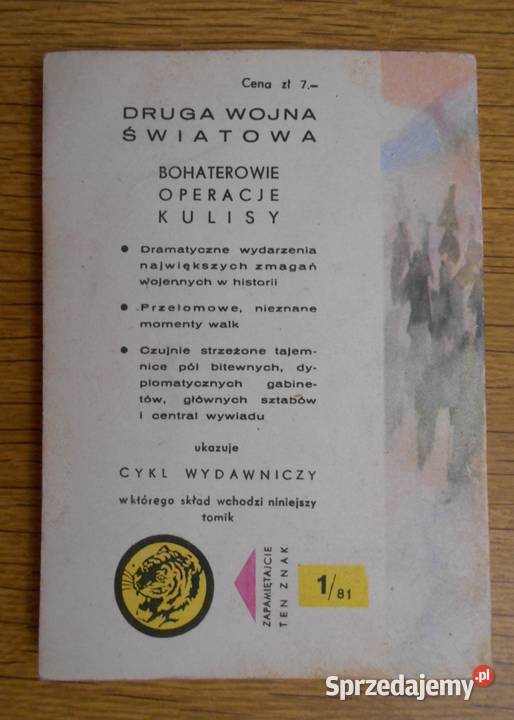 Żółty Tygrys Czołówka ląduje w mroku 181 Rok wydania 1981 Proza i poezja Parczew