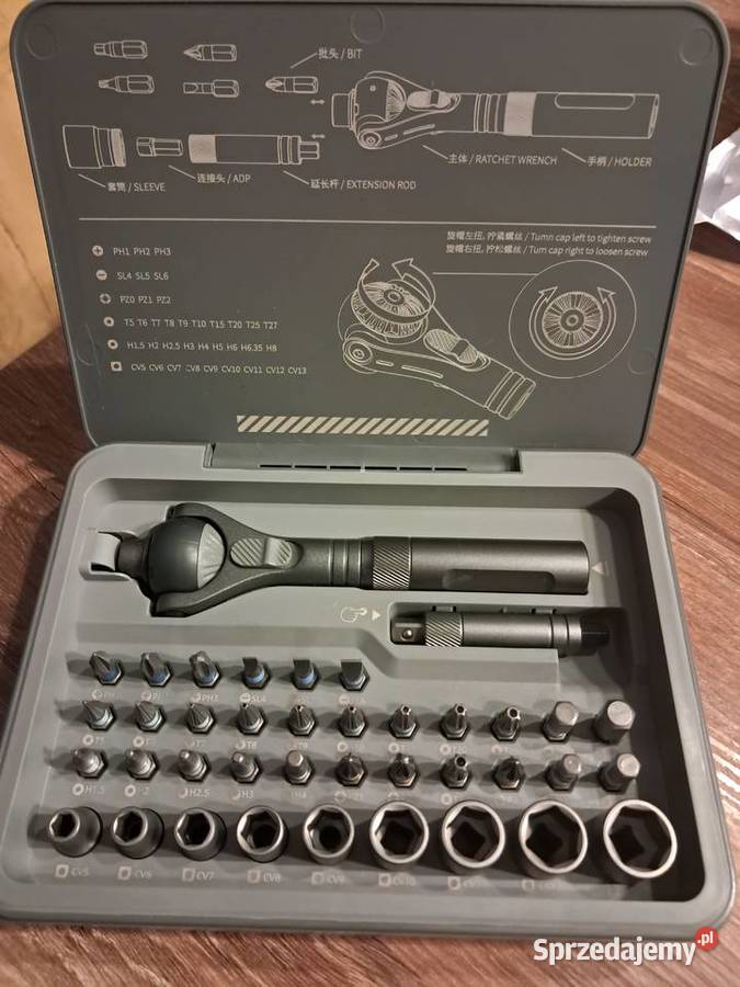 nowy zestaw kluczy 40 w 1 w futerale Sandomierz