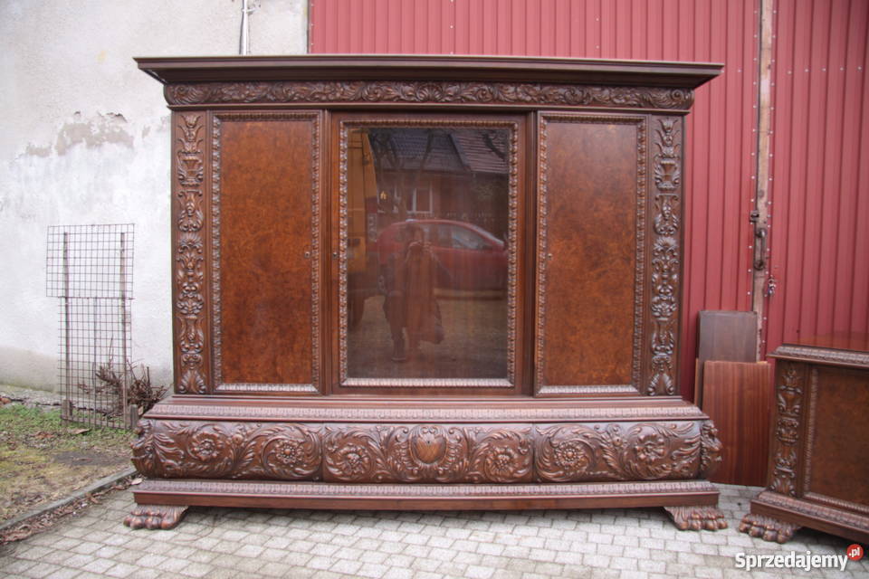 Reprezentacyjny komplet gabinetowy z 1920 roku Meble dolnośląskie Wrocław