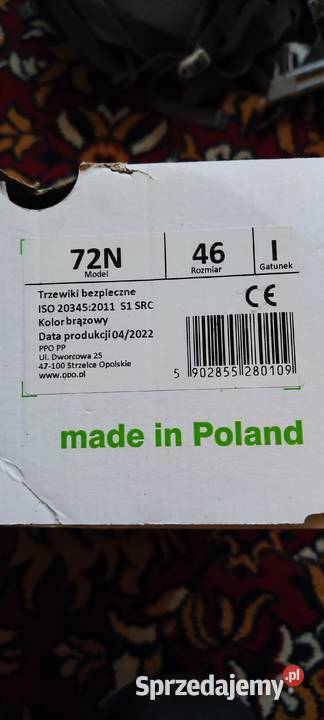 Buty robocze ppo 72n rozmiar 46 Białystok