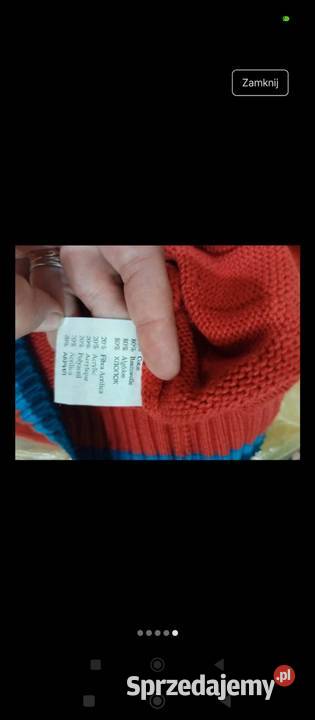 Ciepły sweter HEROD czerwony chłopca lubelskie Biłgoraj