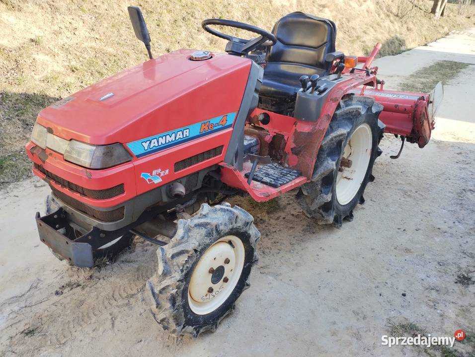 Traktorek Japoński Yanmar KE 4 4x4 glebogryzarka Racławówka