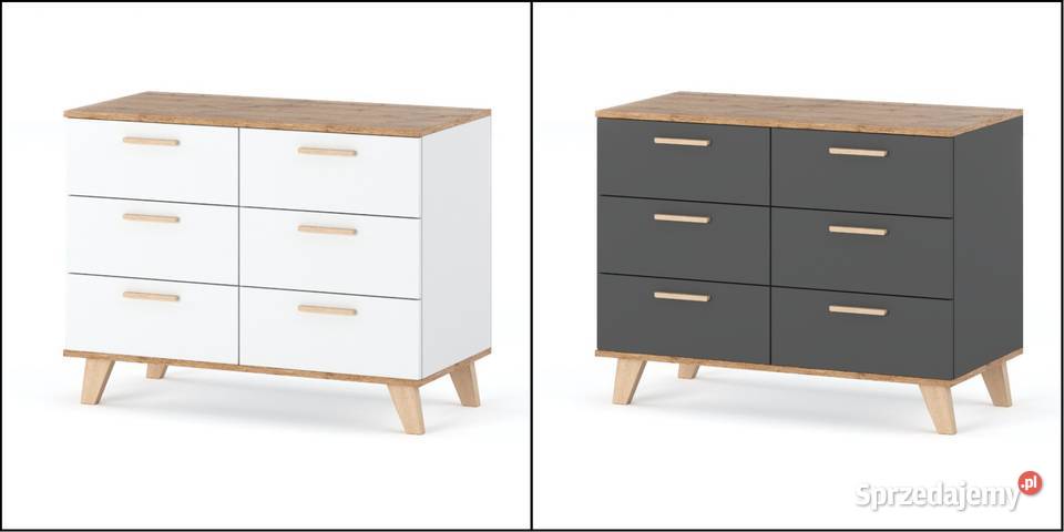 Komoda Skandynawska Z 3 Szufladami Olivier 75cm Komody warmińsko-mazurskie Elbląg