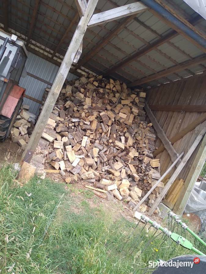 Drewno kominkowe sezonowane połupane mieszanka Brzeźno Szlacheckie