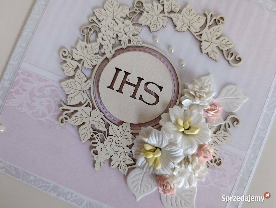 Kartka w pudełku Komunia Święta handmade 5 Łódź