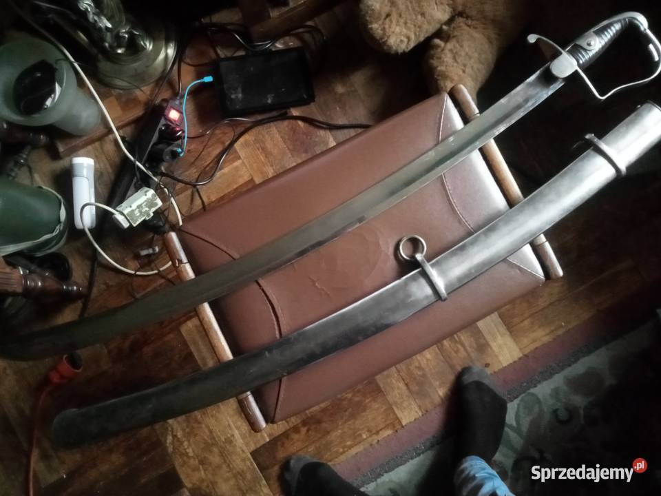 Szabla Duży Blucher z pochwą stan idealny Grójec
