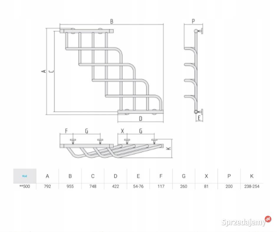 Grzejnik Łazienkowy Sunerzha Cascade 1000x700 Bydgoszcz