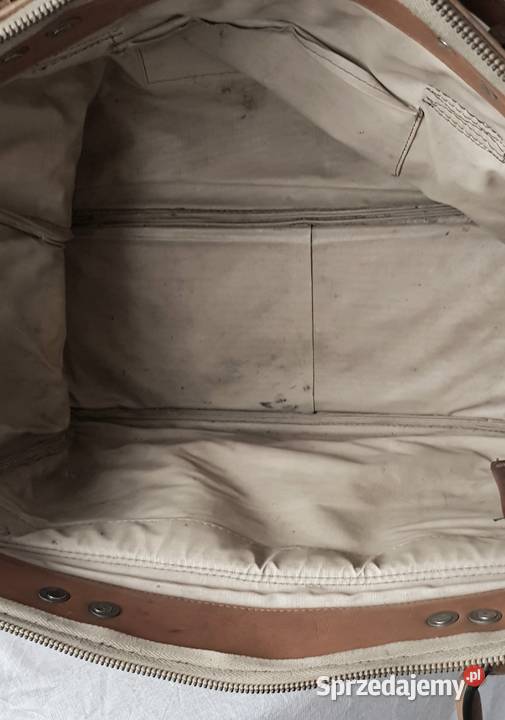 Vintage stara torba skórzana do renowacji Pozostałe Ruda Śląska sprzedam