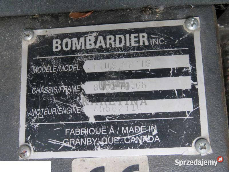BOBARDIER PLUS MP 300 CZĘŚCI wielkopolskie Jastrzębniki