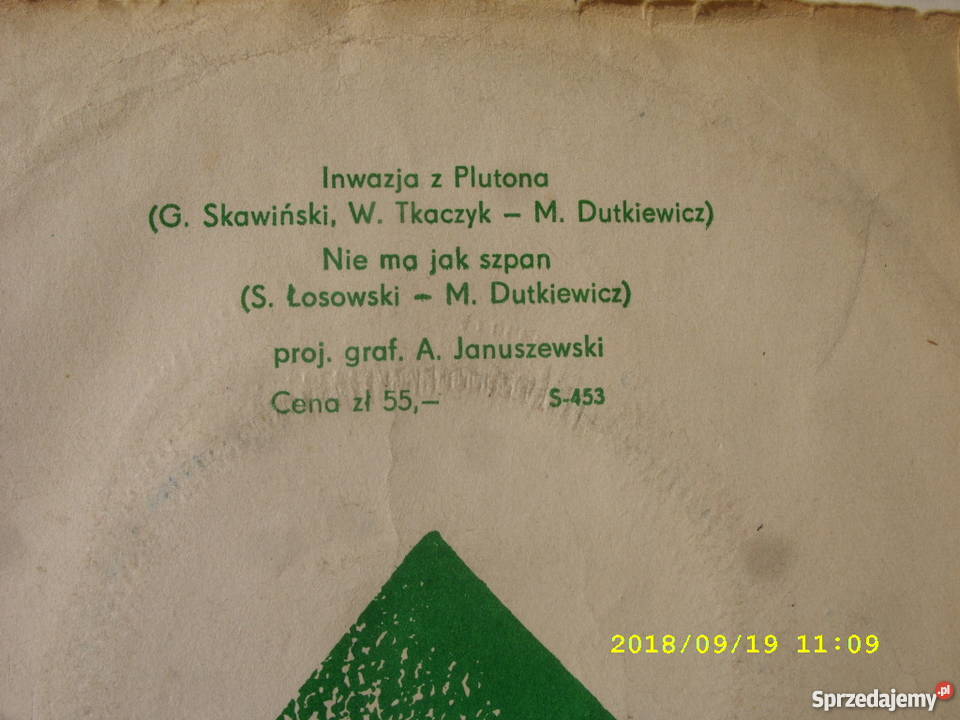 KOMBIINWAZJA Z PLUTONA singiel winyl dolnośląskie Wołów