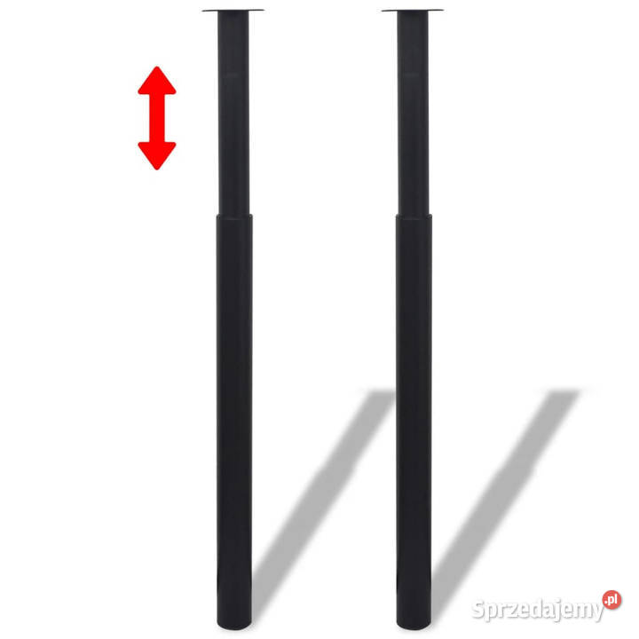 Teleskopowe nogi do stołu 4 czarne 7101100 mm Warszawa sprzedam
