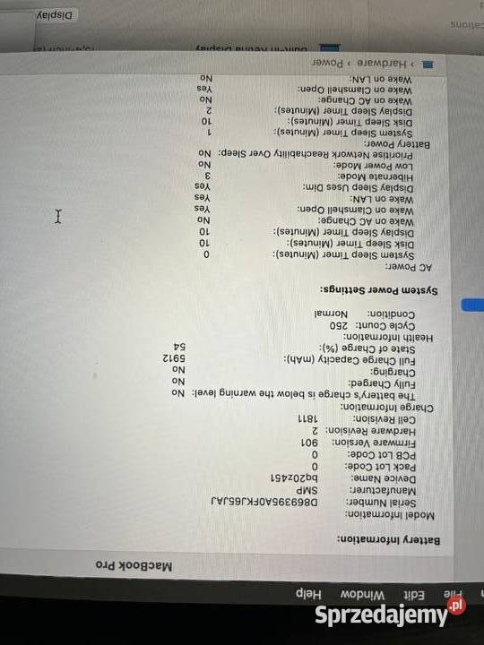 Macbook Pro 2019 Apple Kraków