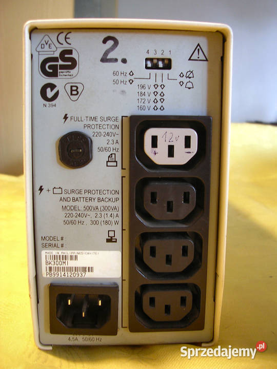 Zasilacz awaryjny APC BackUPS 300MI Komputery i Akcesoria Łódź