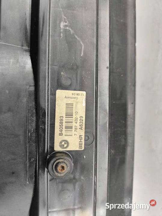 KOMPLET CHŁODNIC WENTYLATOR BMW E61 25D 7789824