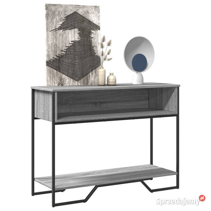 Stolik konsolowy szary dąb sonoma 100x35x745