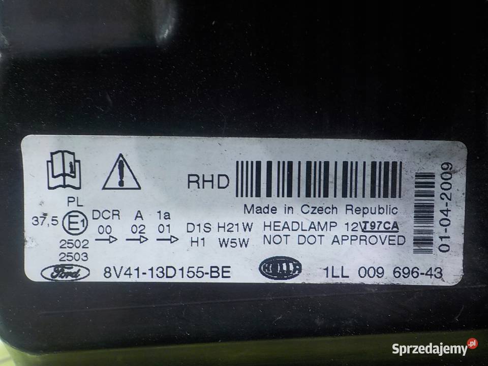 FORD KUGA MK1 I 09r 5D XENON lampa lewa przod Lampy przednie Suków sprzedam