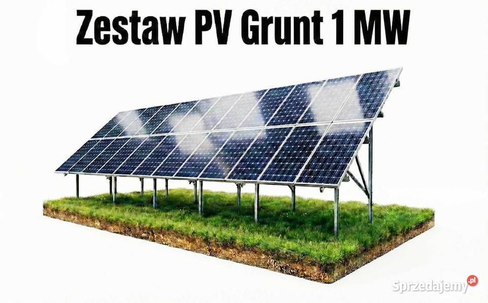 Zestaw PV Grunt 1 MW panele PV małopolskie sprzedam