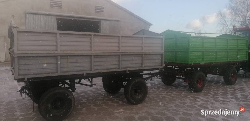 Zestaw przyczep D732 Przyczepy rolnicze warmińsko-mazurskie Nowa Pasłęka