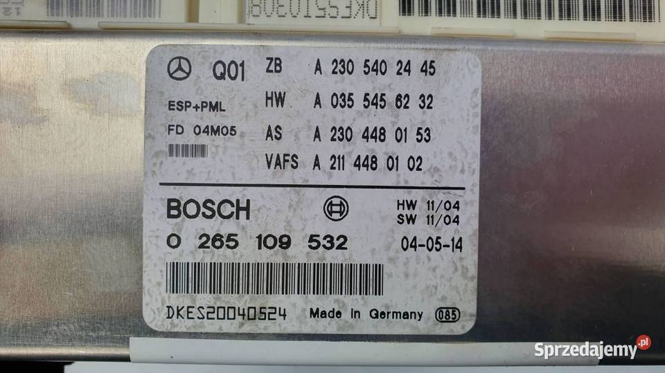 MODUŁ ESP A2305402445 MERCEDES SL 350