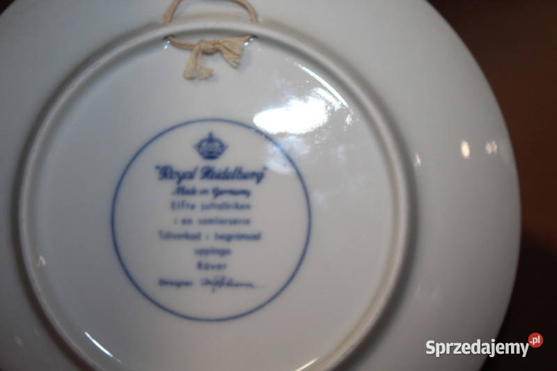 Talerzyk kolekcjonerski z lisami Royal Szczecin