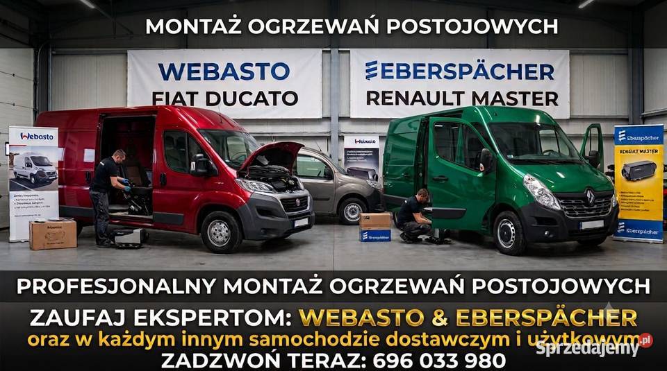 Webasto Eberspacher Seria Montaż Naprawa 1224V Naprawa i warsztat śląskie Katowice naprawa