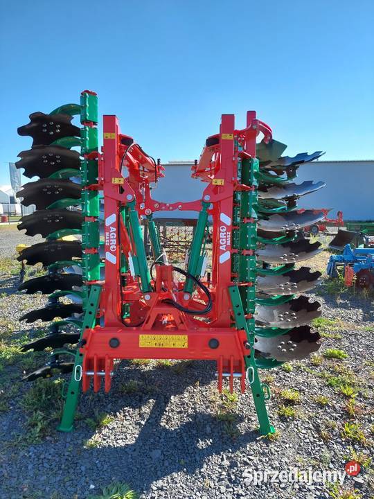 Brona talerzowa 4 m H z wałem daszkowym Agromasz Olesno sprzedam