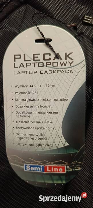 SEMI Line plecak laptopowy czarny 23 L Ełk