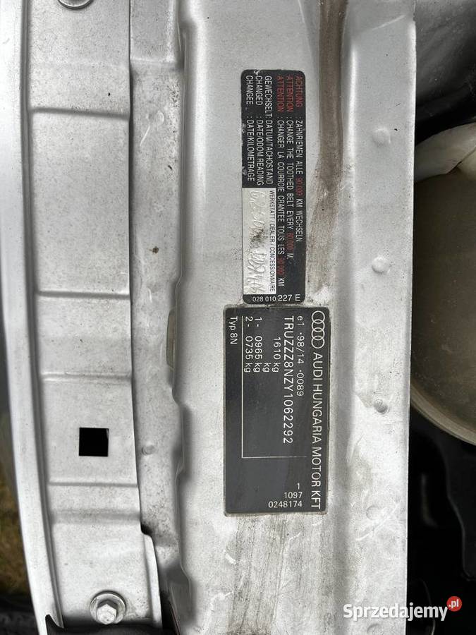 Audi TT 8N Roadster Kościerzyna