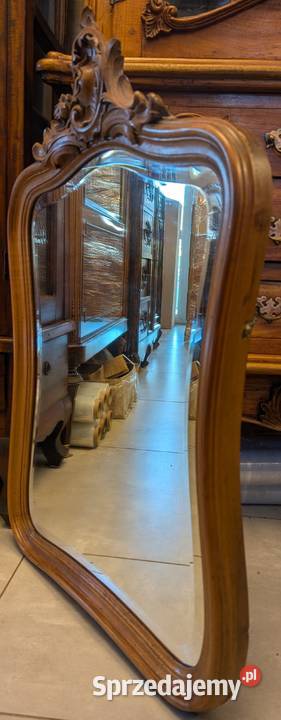 Piękne orzechowee lustro rocaillesklep Dąbrowa Meble Dąbrowa Górnicza sprzedam